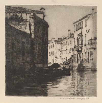 A hátsó csatorna, Velence (paloták) alkotó: Mortimer Menpes
