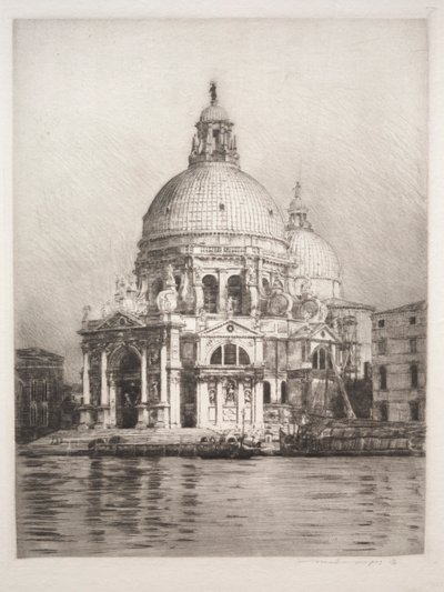 Santa Maria Della Salute #1, 1910. alkotó: Mortimer Menpes