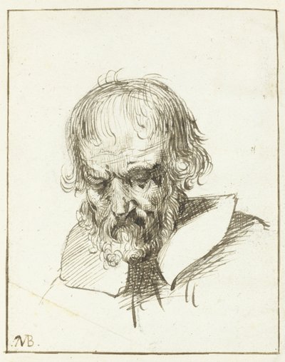 Egy öregember feje alkotó: Moses Ter Borch