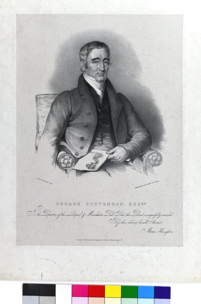 George Stephenson, Esqre., 1830 körül (litó, papír) alkotó: Moses the Younger (after) Haughton