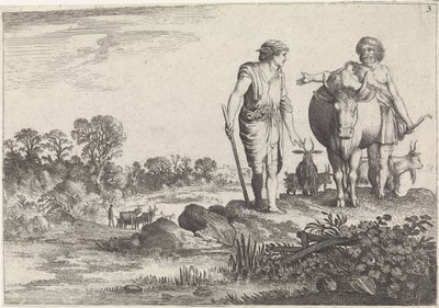 Argus megkéri Mercuryt, hogy maradjon vele Mercury and Argus (sorozat címe) alkotó: Moyses van Wtenbrouck