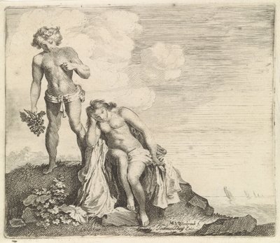 Bacchus megtalálja Ariadnét Naxoson alkotó: Moyses van Wtenbrouck