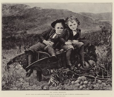 Két kis emigráns, a tisztelt Dudley és Archie Hamilton Gordon, a jobboldal fiai, Aberdeen grófja, Kanada főkormányzója alkotó: Mrs. Louisa Starr Canziani