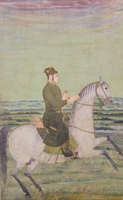 Egy mogul nemes lóháton, 1700 körül alkotó: Mughal School