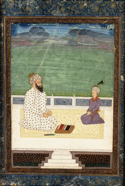 Egy molla és egy tanítvány, 18. század alkotó: Mughal School