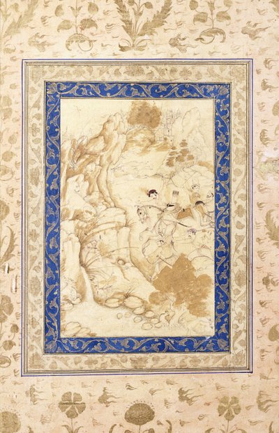 Vadászhely, c. 1660-80 alkotó: Mughal School