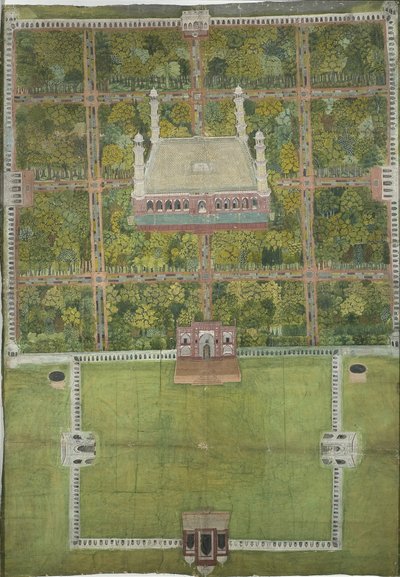 Jahangirs mauzóleum Lahore-ban, 1770 alkotó: Mughal School