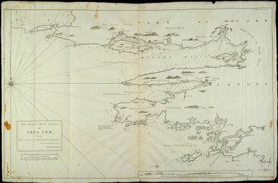 Írország délnyugati partvidéke a Castle Haven-i Staggstól Dursey I-ig. 1775-ben M. Mackenzie Sen. által felmérve és navigálva. alkotó: Murdoch & Bowen Thomas Senior (fl.1775) Mackenzie