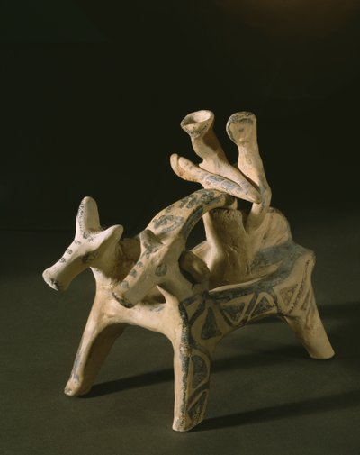 Szekér, Marcopoulo sírjából, Attikából, IIIA-IIIB késői heraldikai korszak, ie 1400-1200 (terrakotta) alkotó: Mycenaean
