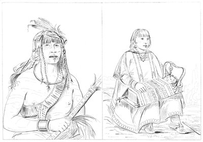 Chippewas, 1841. alkotó: Myers and Co