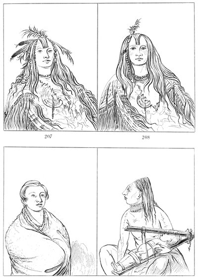 Laposfejűek, Nez Perces és Chinooks, 1841. alkotó: Myers and Co