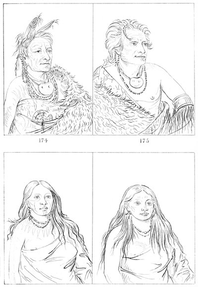 Pawnees, 1841. alkotó: Myers and Co