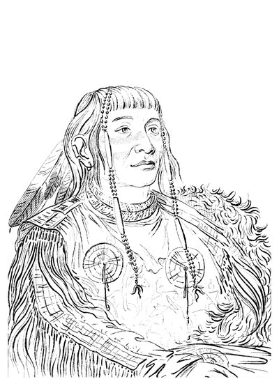 Egy indián férfi portréja, 1841. alkotó: Myers and Co