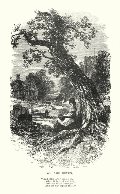 William Wordsworth: Heten vagyunk (metszet) alkotó: Myles Birket (after) Foster