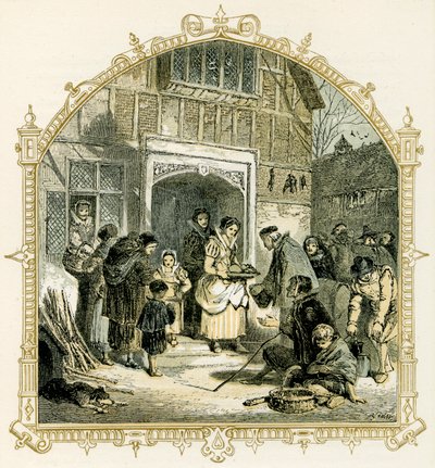 Erzsébet karácsonyi jelenet alkotó: Myles Birket Foster