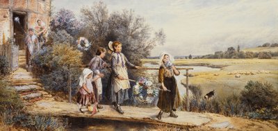 Május elsejei koszorúk, alkotó: Myles Birket Foster