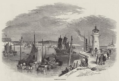 Ramsgate kikötője alkotó: Myles Birket Foster