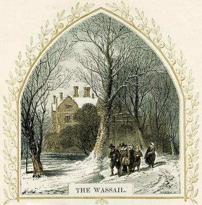 The Wassail - illusztráció: Birket Foster alkotó: Myles Birket Foster