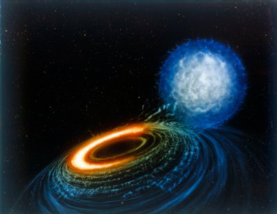 Fekete lyuk, művész koncepciója. alkotó: NASA Images