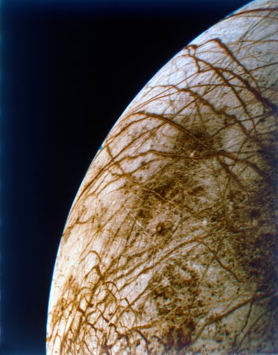 Európa a Voyager 2-ből, 1979. július 9. alkotó: NASA Images
