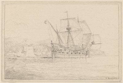Hajó vitorla alatt. alkotó: N. Artsay