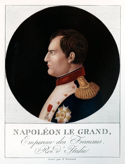 Bonaparte Napóleon császár, 1769-1821, 1912. alkotó: N. Bertrand