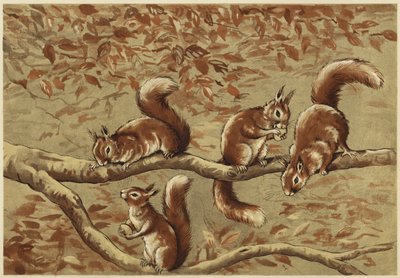 Családi csoport (litho) alkotó: N. Parker