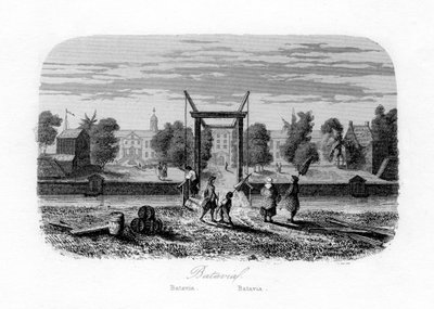 Batavia Jakarta, Indonézia, 1840. alkotó: N. Remond