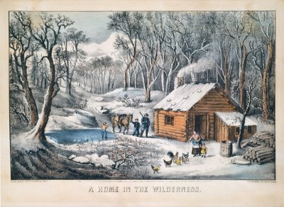 Otthon a vadonban alkotó: Currier and Ives