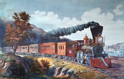 American Express vonat alkotó: Currier and Ives