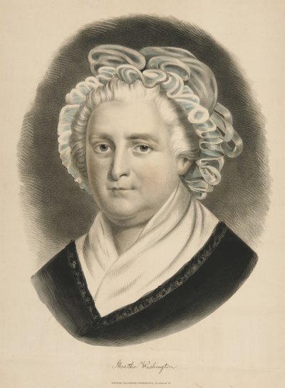 Martha Washington (színes litográfia) alkotó: Currier and Ives