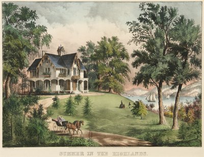 Nyár a Felvidéken alkotó: Currier and Ives