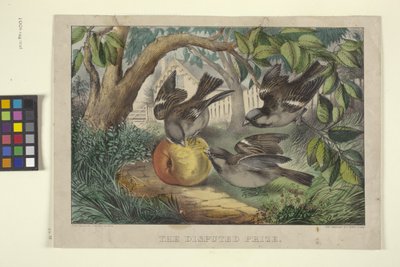 A vitatott díj (kézzel színezett litográfia) alkotó: N. and Ives J.M. (1824 95) Currier