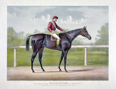 The Grand Racer Kingston, Spendthrift, Currier & Ives alkotó: Currier and Ives