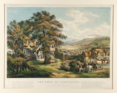 Evangeline otthona alkotó: Currier and Ives