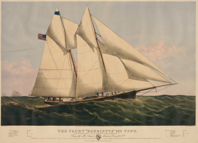 A "Henrietta" jacht 205 tonna alkotó: Currier and Ives
