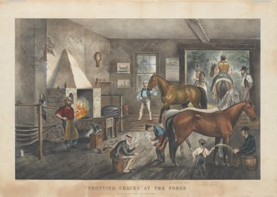 „Ügető repedések” a Forge-ban alkotó: Currier and Ives