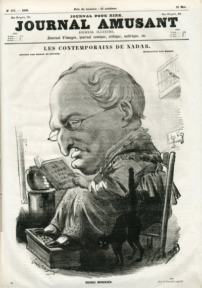 A Le Journal Amusant borítója, 1859. május 5. (metszet) alkotó: Nadar