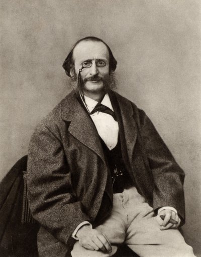 Jacques Offenbach (1819-1880) (f/w fotó) alkotó: Nadar