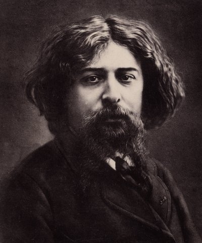 Alphonse Daudet (1840-1897) francia író portréja (fotó) alkotó: Nadar