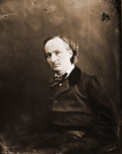 Charles Baudelaire író, 1821-1867 portréja (fotó) alkotó: Nadar