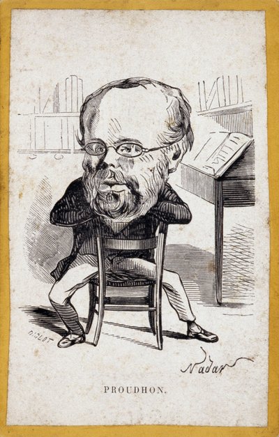 Pierre-Joseph Proudhon (Pierre Joseph Proudhon) portré-töltés (portrédíj) alkotó: Nadar