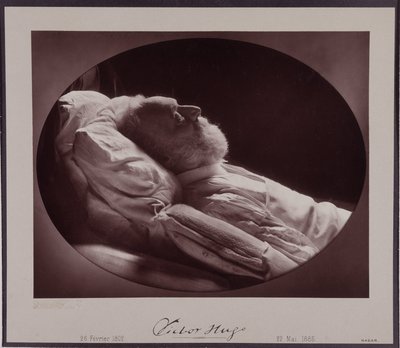 Victor Hugo a halálos ágyán, május 22-én alkotó: Nadar