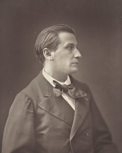 François Coppée francia költő és regényíró, 1842-1908, c. 1876. alkotó: Nadar