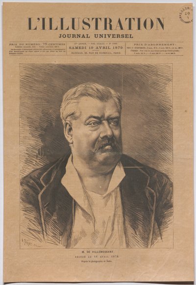 De Villemessant úr, elhunyt 1879. 04. 11. alkotó: Nadar