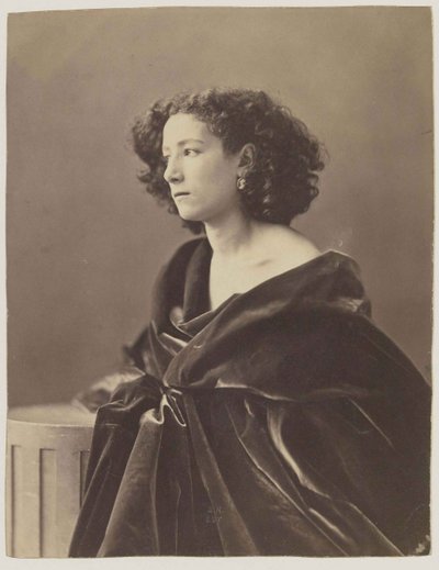 Sarah Bernhardt portréja 1844-1923, 1864. alkotó: Nadar