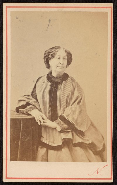 George Sand (1804 - 1876) francia írónő portréja a műteremben alkotó: Nadar