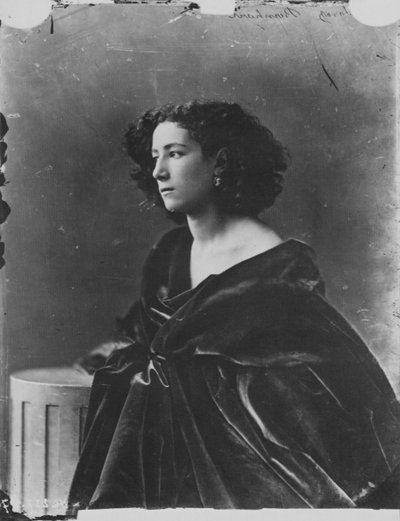 Sarah Bernhardt francia színésznő, 1865 alkotó: Nadar