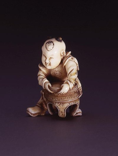Netsuke, és nap c Chin g Akarako, c. 1830 (Evory) alkotó: Nagahama Sokei
