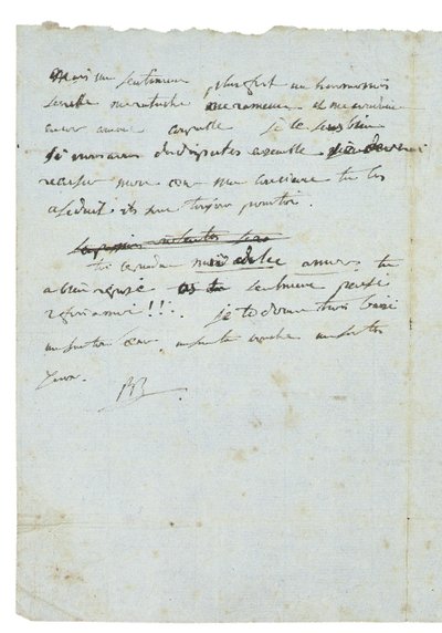 Levél Josephine de Beauharnais-nak alkotó: Napoleon Bonaparte